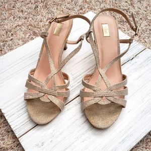 Gold Sparkly High Heels